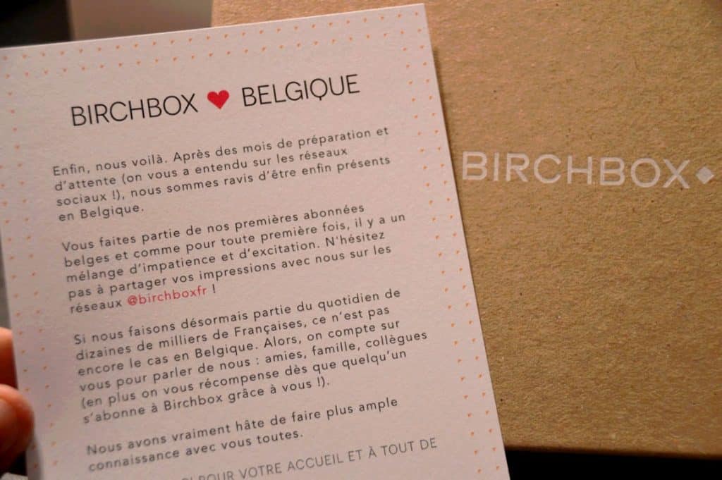 Birchbox débarque en Belgique