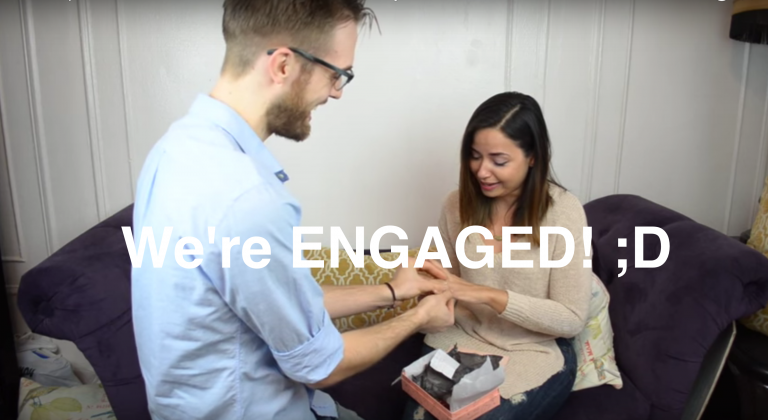Une demande de mariage en vidéo avec Birchbox