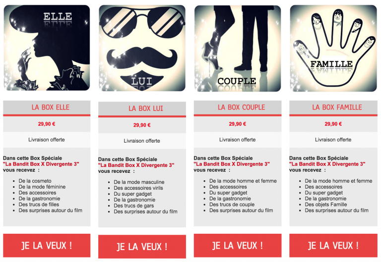 La Bandit Box aux couleurs de Divergente 3