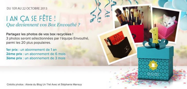 Envouthé organise un grand concours créatif pour ses 1 an