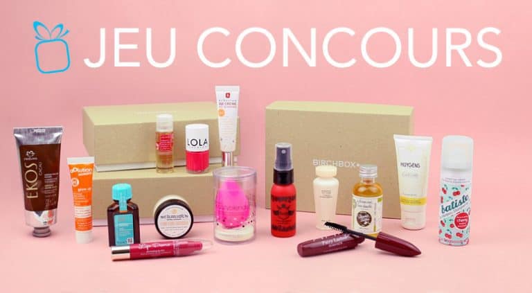 Jeu concours Birchbox pour fêter le lancement de notre chaîne Youtube