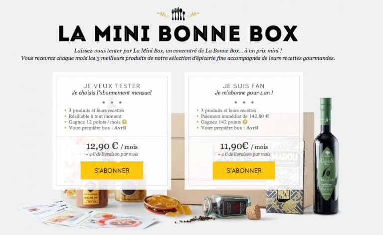 La mini Bonne Box est de sortie