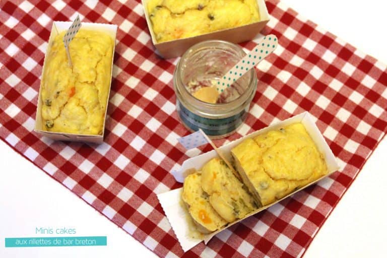 Minis cakes aux rillettes de bar breton