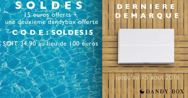 DandyBox prolonge les soldes en Août