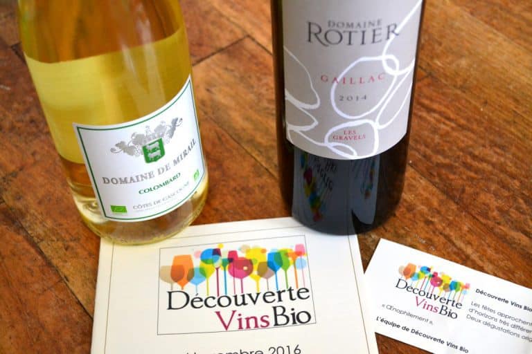 Découverte vins bio - Novembre 2016