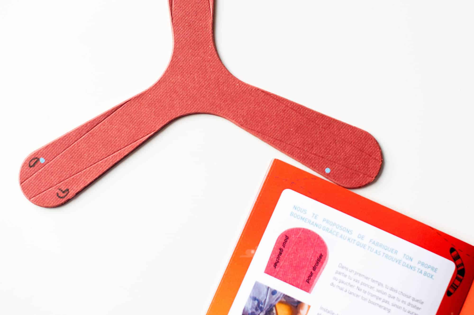 Kit pour fabriquer son propre boomerang