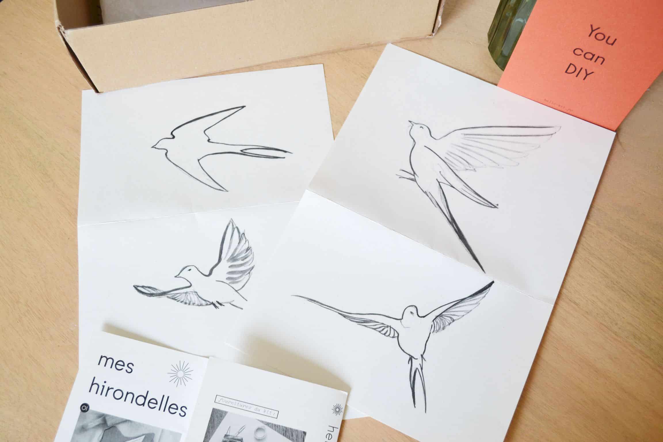 kit DIY Créer des oiseaux en argile - hello kit